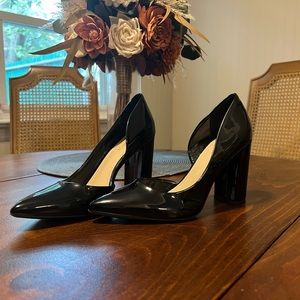 NINE WEST - Anisa Women’s Black Patent Leather Block Heel - Size 6